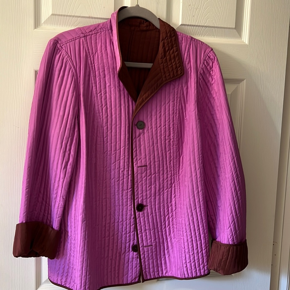 Reversible quilted jacket by Chicos